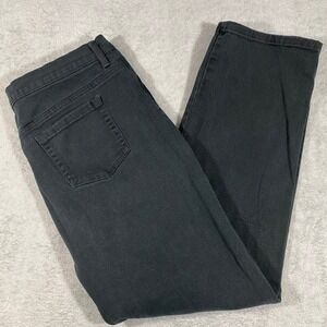 Gloria Vanderbilt Amanda Jeans Women 18 Black High Rise Straight Leg Stretch